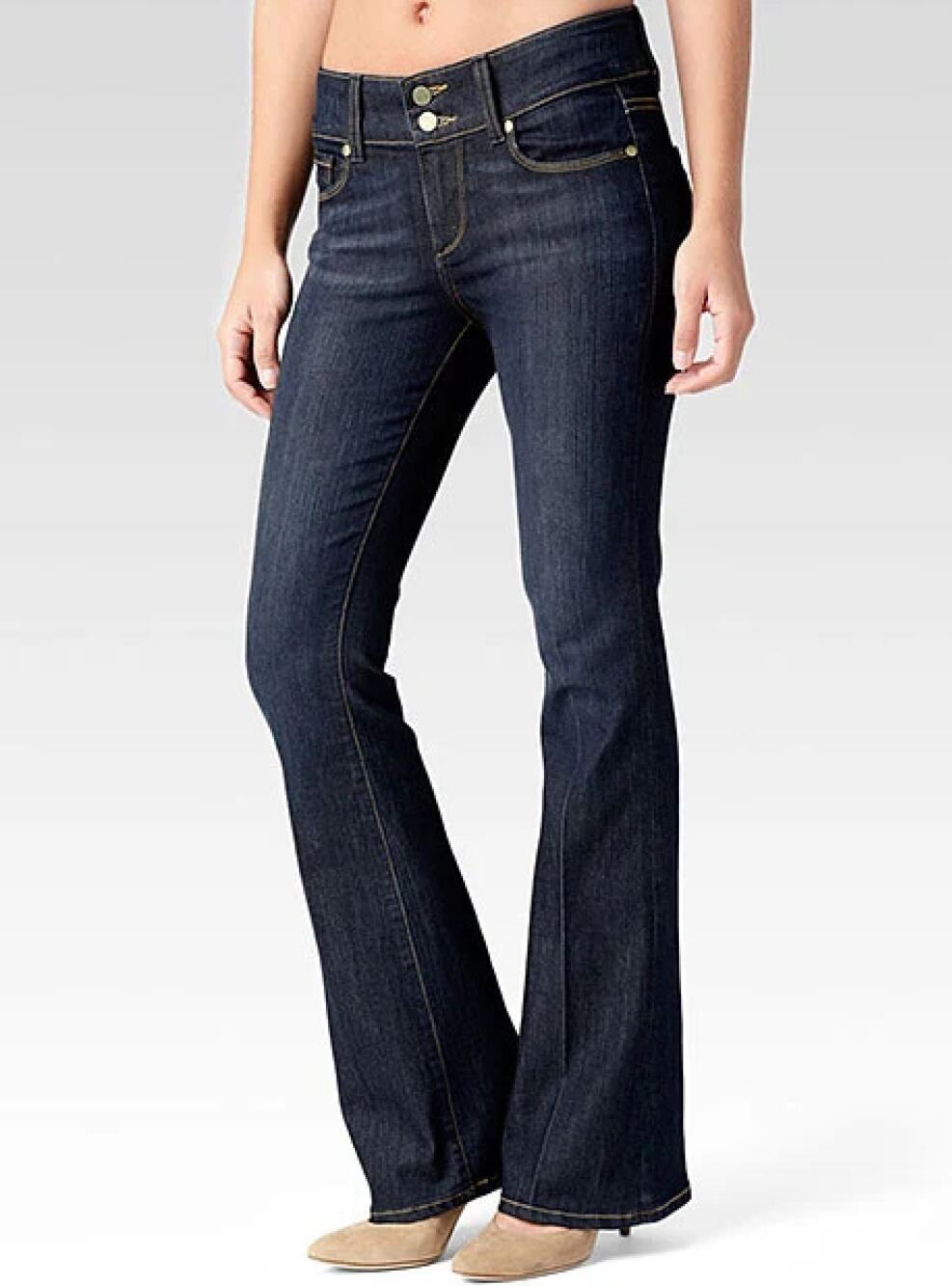 PAIGE Womens 30 Petite Hidden Hills High Rise Bootcut Jeans Memphis Wash NEW